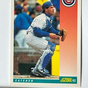 Score 92 Baseball Catcher Trading Card - Joe Girardi